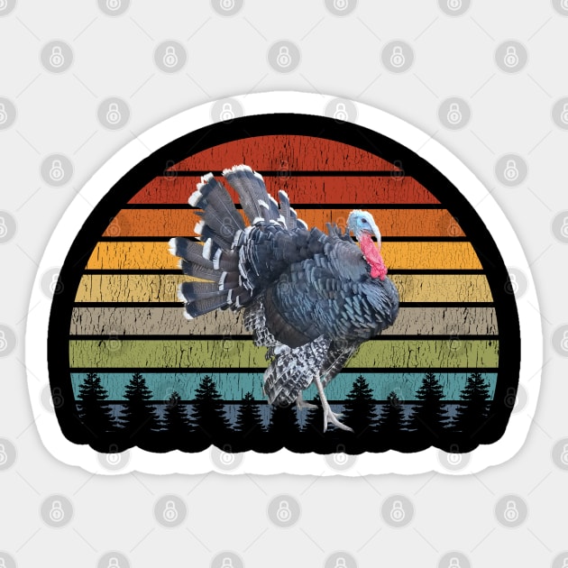 Turkey Thanksgiving Hunter Sticker by BurunduXX-Factory